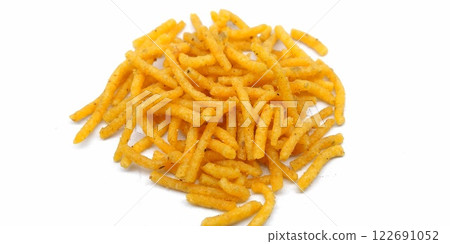 A picture of aloo bhujia isolated on a white background 122691052