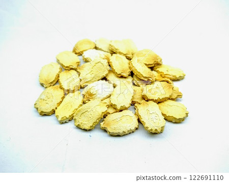 A picture of Bitter gourd seed's on white background A picture of Bitter gourd seed's on white background 122691110