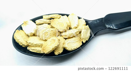 A picture of Bitter gourd seed's on white background 122691111