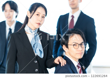 A business team led by a career woman A business team led by a career woman 122691264