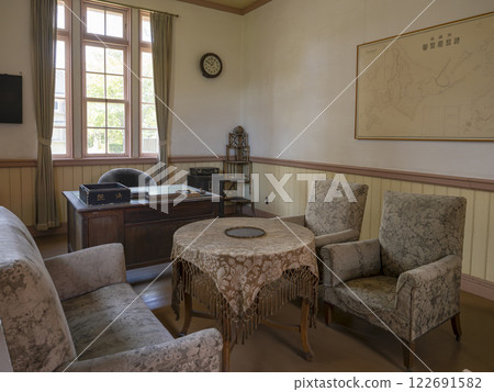 The head of the branch office in the former Urakawa branch office building, Historical Village of Hokkaido The head of the branch office in the former Urakawa branch office building, Historical Village of Hokkaido 122691582