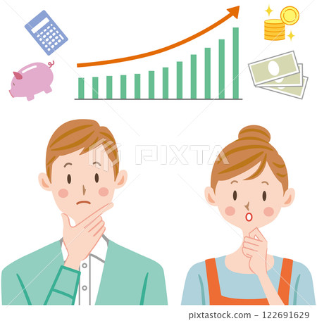 一對夫婦思考投資、資金和資產形成的例子 122691629