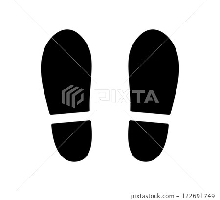 Simple footprint illustration vector 122691749