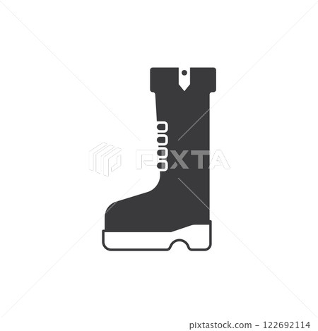 black boot icon black boot icon 122692114