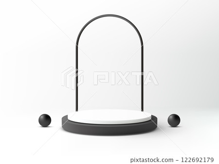 minimalist white gray podium modern abstract product display mockup showroom showcase minimalist white gray podium modern abstract product display mockup showroom showcase 122692179