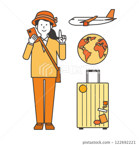 出國旅行的女人 122692221