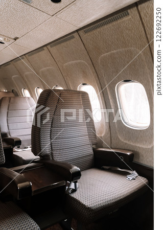 Airplane window seats. Flight, travel concept Airplane window seats. Flight, travel concept 122692250