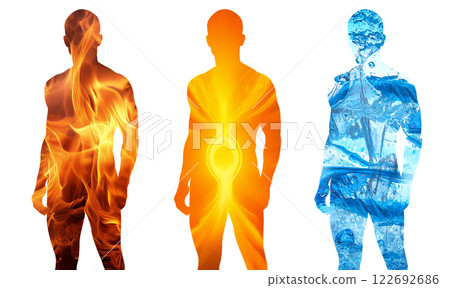 肌肉發達的男人的輪廓透明背景 肌肉發達的男人的輪廓透明背景 122692686