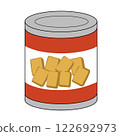 Disaster preparedness supplies: Anime-style canned bread 122692973