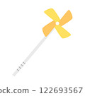 Origami windmill yellow 122693567