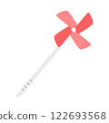 Origami windmill red 122693568