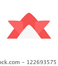 Origami helmet red 122693575