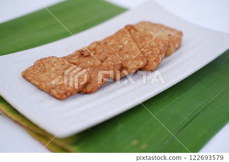 Fried tempeh is a popular Indonesian dish made from tempeh Fried tempeh is a popular Indonesian dish made from tempeh 122693579