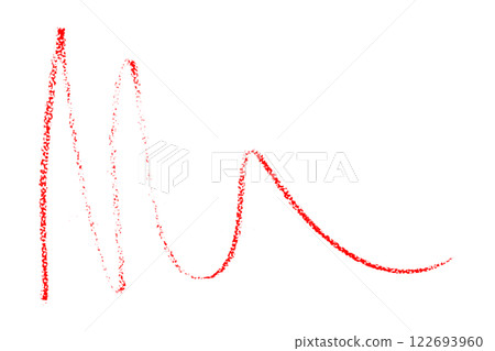 red pencil strokes isolated on transparent background 122693960