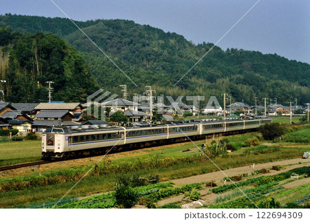 2006: Seven 183 series express trains on the Sanin Main Line 2006: Seven 183 series express trains on the Sanin Main Line 122694309