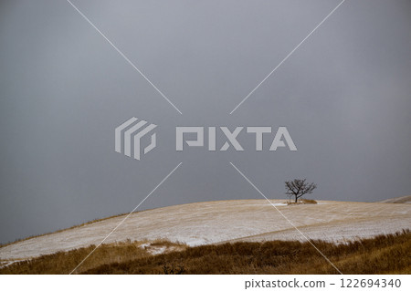 Snowy scenery of Aso 122694340
