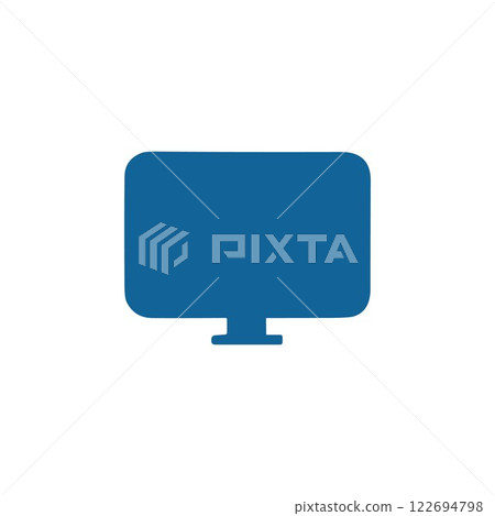 Computer Monitor Icon. desktop icon Computer Monitor Icon. desktop icon 122694798