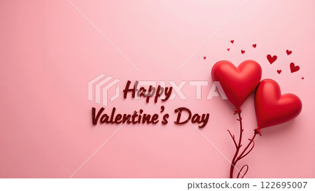 love pink valentine heart background 122695007