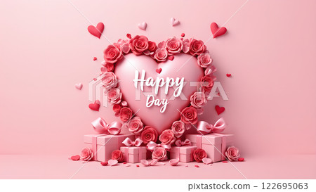 love pink valentine heart background love pink valentine heart background 122695063