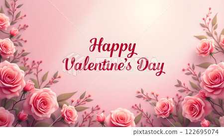 love pink valentine heart background 122695074