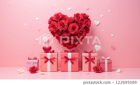 love pink valentine heart background love pink valentine heart background 122695089