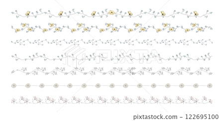 Beautiful line drawing botanical line flower Simple, line drawing, black line, natural Beautiful line drawing botanical line flower Simple, line drawing, black line, natural 122695100