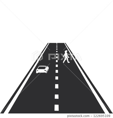 road icon. highway illustration. street symbol	 122695109