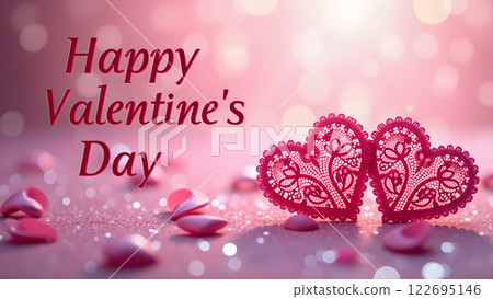 valentine background love heart  122695146