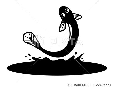 鰻魚的插圖,一種天然美味的奢侈食品 鰻魚的插圖,一種天然美味的奢侈食品 122696364