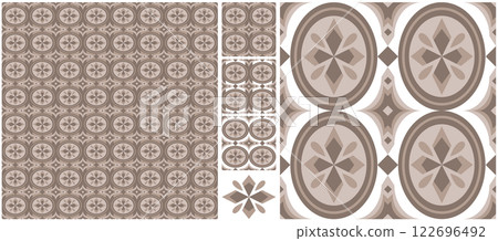 Seamless pattern texture and decorative design "Simple retro pattern" gray brown Seamless pattern texture and decorative design "Simple retro pattern" gray brown 122696492