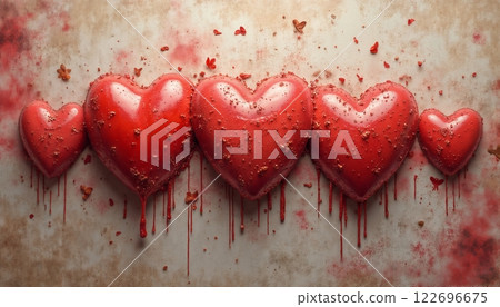 a red hearts on colorful pink background, abstract illustration for Valentine's Day celebration, bright and cheerful a red hearts on colorful pink background, abstract illustration for Valentine's Day celebration, bright and cheerful 122696675