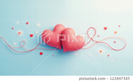hearts as abstract valentine holiday background, saint valentine and love background concept hearts as abstract valentine holiday background, saint valentine and love background concept 122697385