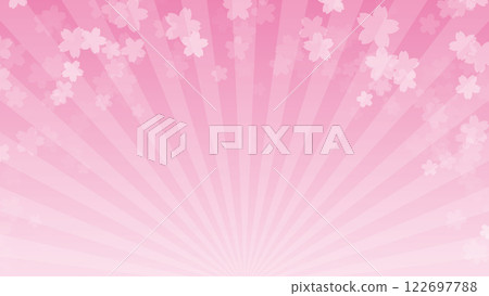 輻射櫻花背景粉紅色向量簡單 122697788