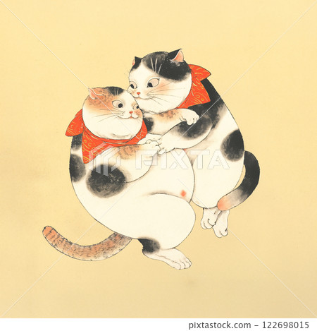 貓日式繪畫 122698015