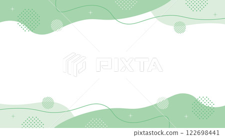 Abstract green geometric frame glitter polka dots Abstract green geometric frame glitter polka dots 122698441