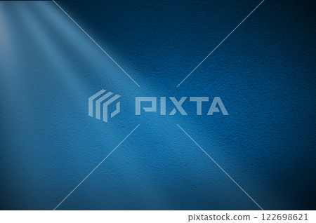Elegant blue light rays on dark blue background. Abstract blue light background. Elegant blue light rays on dark blue background. Abstract blue light background. 122698621