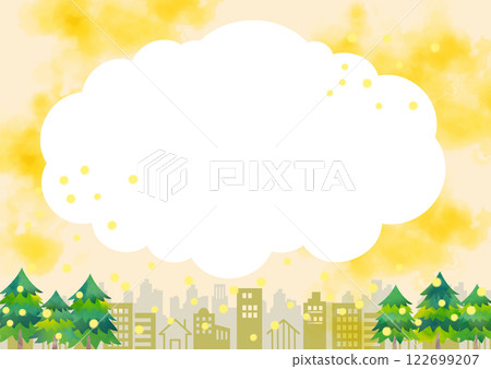 Illustration of cedar pollen - Cedar tree Illustration of cedar pollen - Cedar tree 122699207