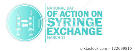 National Day of Action on Syringe Exchange abstract background 122699810