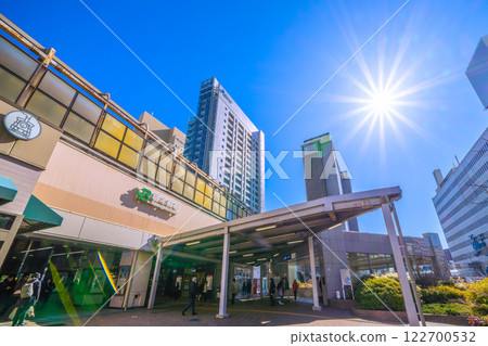 Yokohama cityscape in Japan February... View of Sakuragicho Station South ticket gate (west exit) etc. Noge Chikamichi side... Light of hope = 7th 122700532