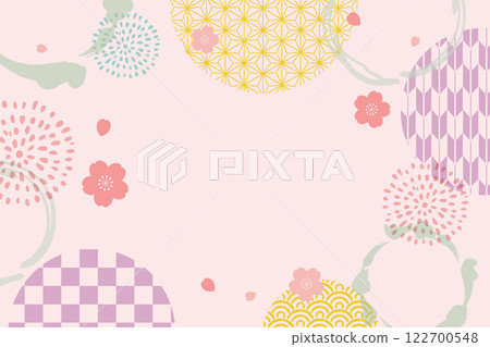 春天櫻花飄落日本背景_向量插圖 春天櫻花飄落日本背景_向量插圖 122700548