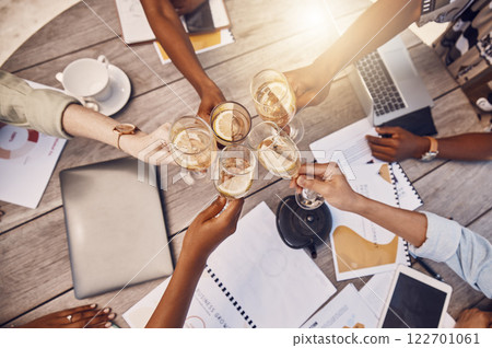 Digital business, champagne celebration or success from above tablet with creative and diversity startup men and women. Toast, party and fun event with bonding people, motivation friends with fun Digital business, champagne celebration or success from above tablet with creative and diversity startup men and women. Toast, party and fun event with bonding people, motivation friends with fun 122701061