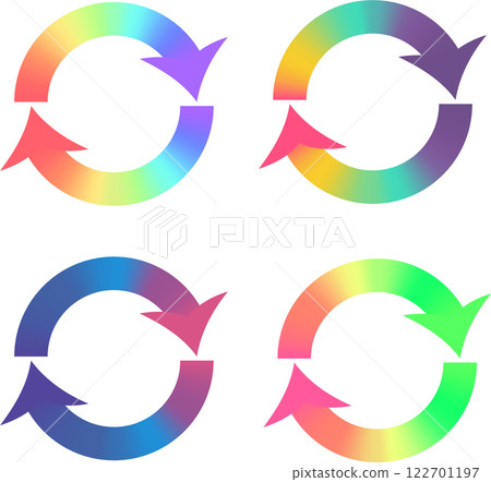 漸變旋轉箭頭插畫集 122701197