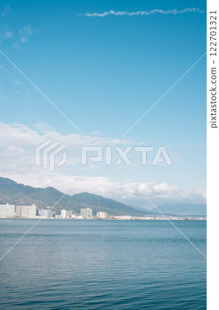 Lake Biwa and city in Otsu, Shiga, Japan Lake Biwa and city in Otsu, Shiga, Japan 122701321