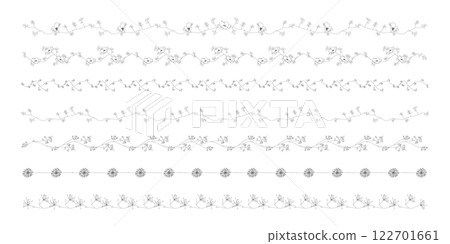 美麗的線條畫植物線花簡單,線條畫,黑線,自然 美麗的線條畫植物線花簡單,線條畫,黑線,自然 122701661