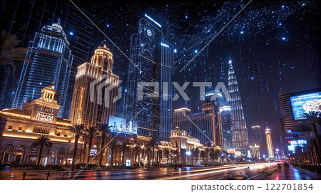 Night view of Las Vegas 122701854