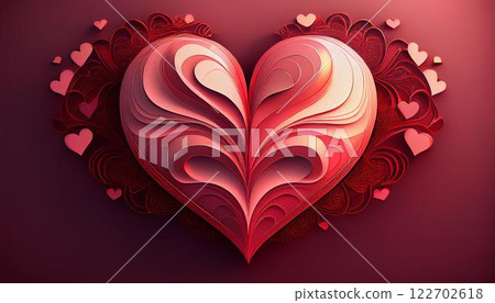 4K 分辨率,Instagram 故事的情人節模板,現代而精緻的心形 4K 分辨率,Instagram 故事的情人節模板,現代而精緻的心形 122702618