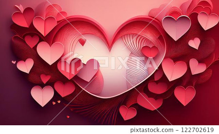 4K 分辨率,Instagram 故事的情人節模板,現代而精緻的心形 4K 分辨率,Instagram 故事的情人節模板,現代而精緻的心形 122702619