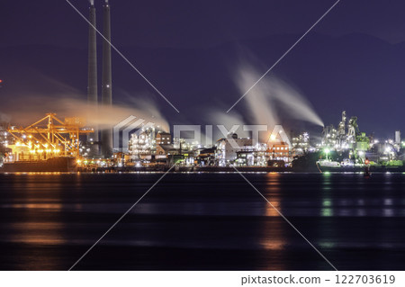 周南工廠夜景 德山德山製造工廠 山口縣周南市 122703619