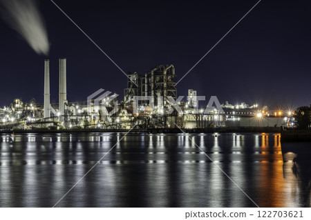 周南工廠夜景 德山德山製造工廠 山口縣周南市 122703621
