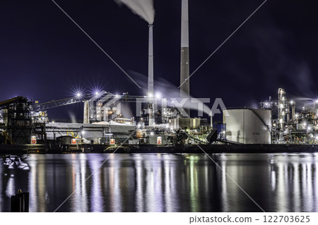 周南工廠夜景 德山德山製造工廠 山口縣周南市 122703625